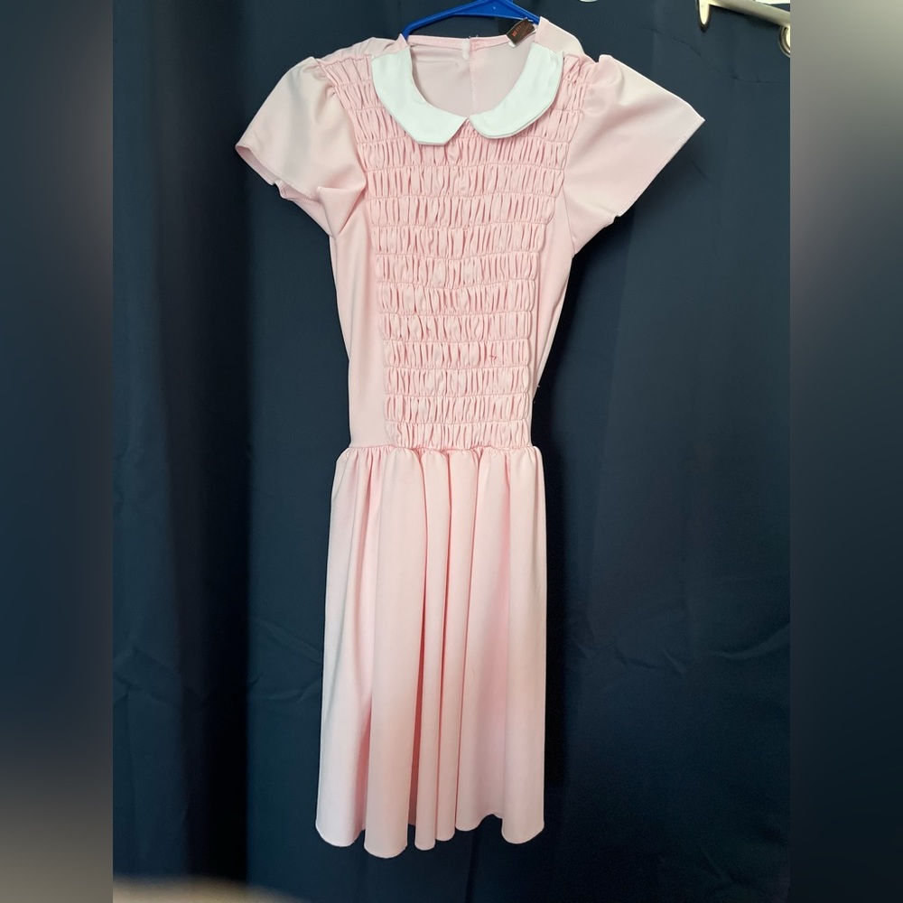 Stranger Things costume-11’s pink dress. 1 size fits all. stretchy & comfortable